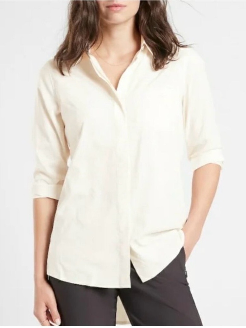 Athleta Urbanite 2.0  Button Up
Long Sleeve Blouse  Small